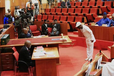 Presenting a motion at the senate